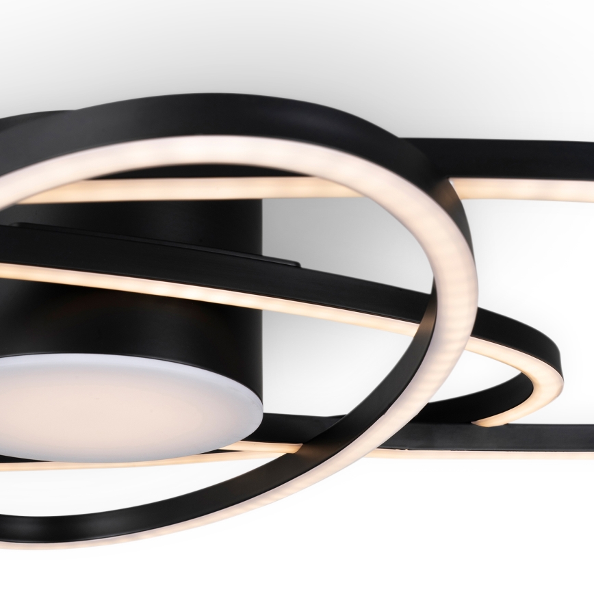 BRILAGI - LED himmennettävä kattovalaisin APOLLO LED/58W/230V 3000-6500K 43,2x101,2 cm musta + kaukosäädin