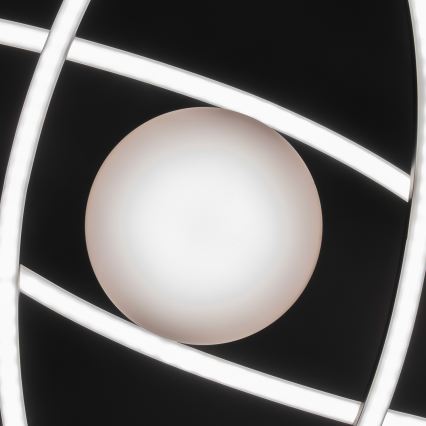 BRILAGI - LED himmennettävä kattovalaisin APOLLO LED/58W/230V 3000-6500K 43,2x101,2 cm musta + kaukosäädin