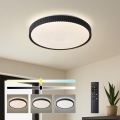 Brilagi - himmennettävä LED-kattovalaisin CORVO LED/72W/230V 3000-6000K musta halkaisija 50 cm + kauko-ohjain