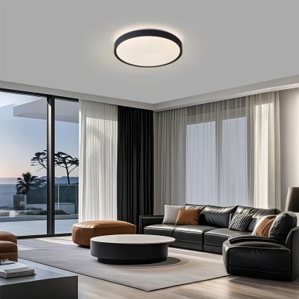 Brilagi - himmennettävä LED-kattovalaisin CORVO LED/72W/230V 3000-6000K musta halkaisija 50 cm + kauko-ohjain