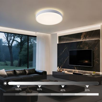 Brilagi - LED himmennettävä kattovalaisin CORVO LED/72W/230V 3000-6000K valkoinen halkaisija 50 cm + kaukosäädin