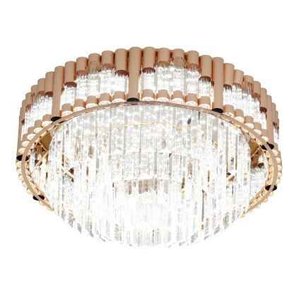 Brilagi - himmennettävä LED-kattovalaisin CROWN LED/41W/230V 3000-6000K, halkaisija 48 cm, kultainen + kaukosäädin