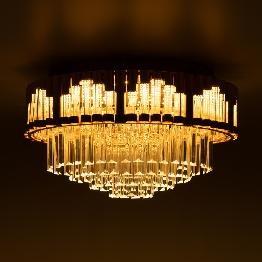 BRILAGI - himmennettävä LED-kattovalaisin CROWN LED/41W/230V 3000-6000K, halkaisija 48 cm, kultainen + kaukosäädin