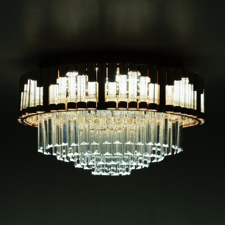 BRILAGI - himmennettävä LED-kattovalaisin CROWN LED/41W/230V 3000-6000K, halkaisija 48 cm, kultainen + kaukosäädin