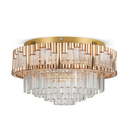 BRILAGI - himmennettävä LED-kattovalaisin CROWN LED/41W/230V 3000-6000K, halkaisija 48 cm, kultainen + kaukosäädin