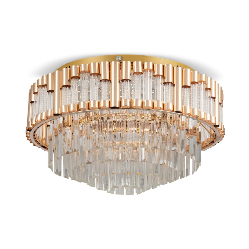 BRILAGI - himmennettävä LED-kattovalaisin CROWN LED/41W/230V 3000-6000K, halkaisija 48 cm, kultainen + kaukosäädin
