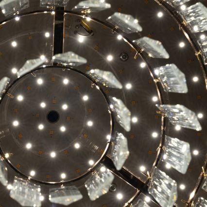BRILAGI - himmennettävä LED-kattovalaisin CROWN LED/41W/230V 3000-6000K, halkaisija 48 cm, kultainen + kaukosäädin