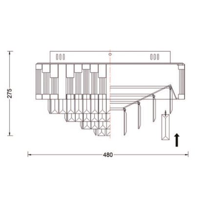 Brilagi - Himmennettävä LED-kattovalaisin CROWN LED/41W/230V 3000-6000K Ø 48 cm musta + kaukosäädin