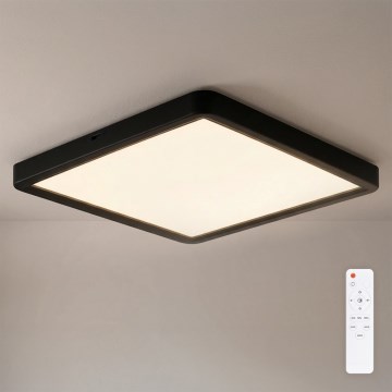 Brilagi - himmennettävä LED-kattovalaisin ESTELA SQUARE LED/36W/230V 3000-6500K 31x31 cm musta + kaukosäädin