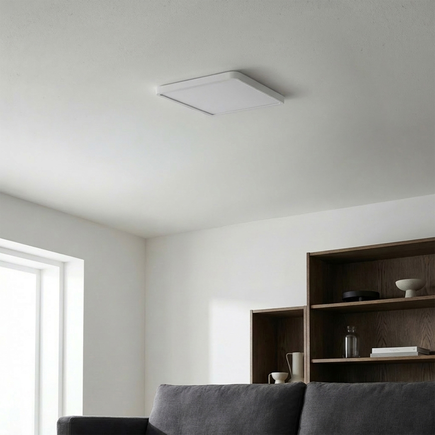 Brilagi - LED himmennettävä kattovalaisin ESTELA SQUARE LED/36W/230V 3000-6500K 31x31 cm valkoinen + kaukosäädin