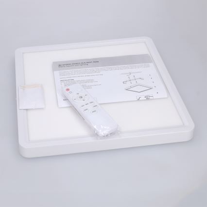 Brilagi - LED himmennettävä kattovalaisin ESTELA SQUARE LED/36W/230V 3000-6500K 31x31 cm valkoinen + kaukosäädin