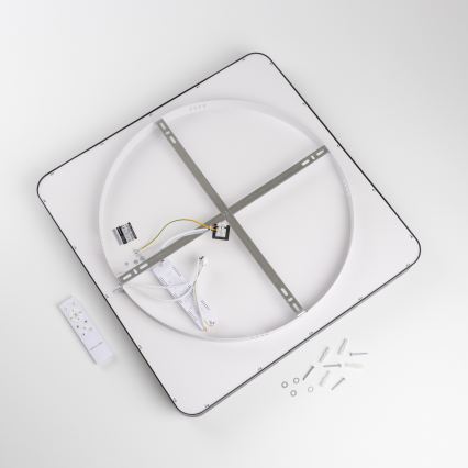 Brilagi - Himennettävä LED-kattovalaisin FALCON II 125 W / 230 V 3000–6500 K 60 x 60 cm musta + kaukosäädin