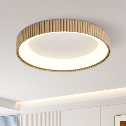 BRILAGI - LED-dimmattava kattovalaisin FALCON MODERN LED/54W/230V 3000-6500K 60 cm beigen sävyinen + kaukosäädin