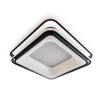 BRILAGI - LED-himmennettävä kattovalaisin FLARE LED/102W/230V 3000-6000K 50x50 cm musta + kaukosäädin
