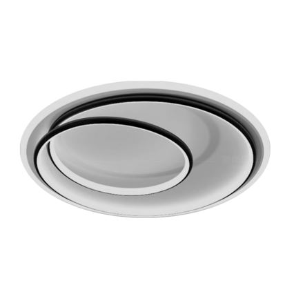 Brilagi - LED Himmennettävä kattovalaisin FLARE LED/38W/230V 3000-6000K halkaisija 48 cm musta/valkoinen + kaukosäädin