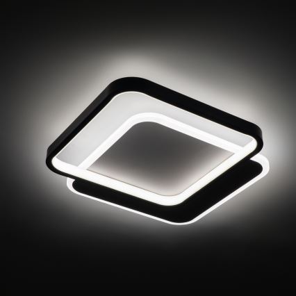 Brilagi - LED-himmennettävä kattovalaisin FLARE LED/43W/230V 3000-6000K 39,5x45 cm valkoinen/musta + kaukosäädin