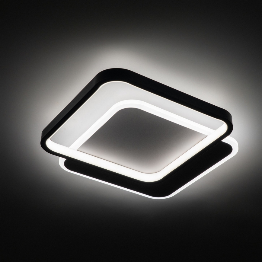Brilagi - LED-himmennettävä kattovalaisin FLARE LED/43W/230V 3000-6000K 39,5x45 cm valkoinen/musta + kaukosäädin