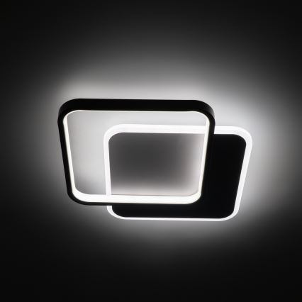 Brilagi - LED-himmennettävä kattovalaisin FLARE LED/43W/230V 3000-6000K 39,5x45 cm valkoinen/musta + kaukosäädin