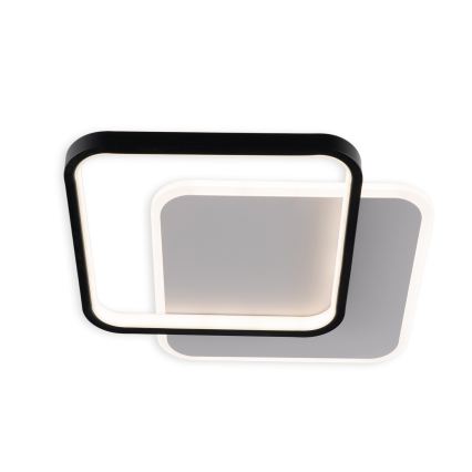 Brilagi - LED-himmennettävä kattovalaisin FLARE LED/43W/230V 3000-6000K 39,5x45 cm valkoinen/musta + kaukosäädin