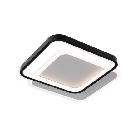 Brilagi - LED-himmennettävä kattovalaisin FLARE LED/43W/230V 3000-6000K 39,5x45 cm valkoinen/musta + kaukosäädin