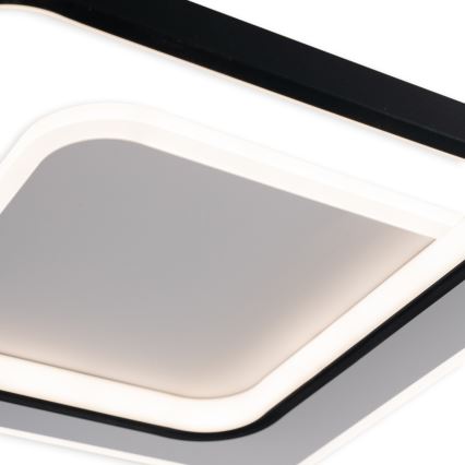 Brilagi - LED-himmennettävä kattovalaisin FLARE LED/43W/230V 3000-6000K 39,5x45 cm valkoinen/musta + kaukosäädin