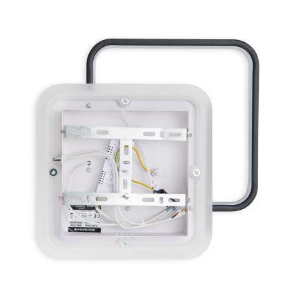 Brilagi - LED-himmennettävä kattovalaisin FLARE LED/43W/230V 3000-6000K 39,5x45 cm valkoinen/musta + kaukosäädin