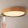 Brilagi - Himmennettävä LED-kattovalaisin FLOCO LED/48W/230V 3000-6500K halkaisija 40 cm puukuvio/musta + kaukosäädin