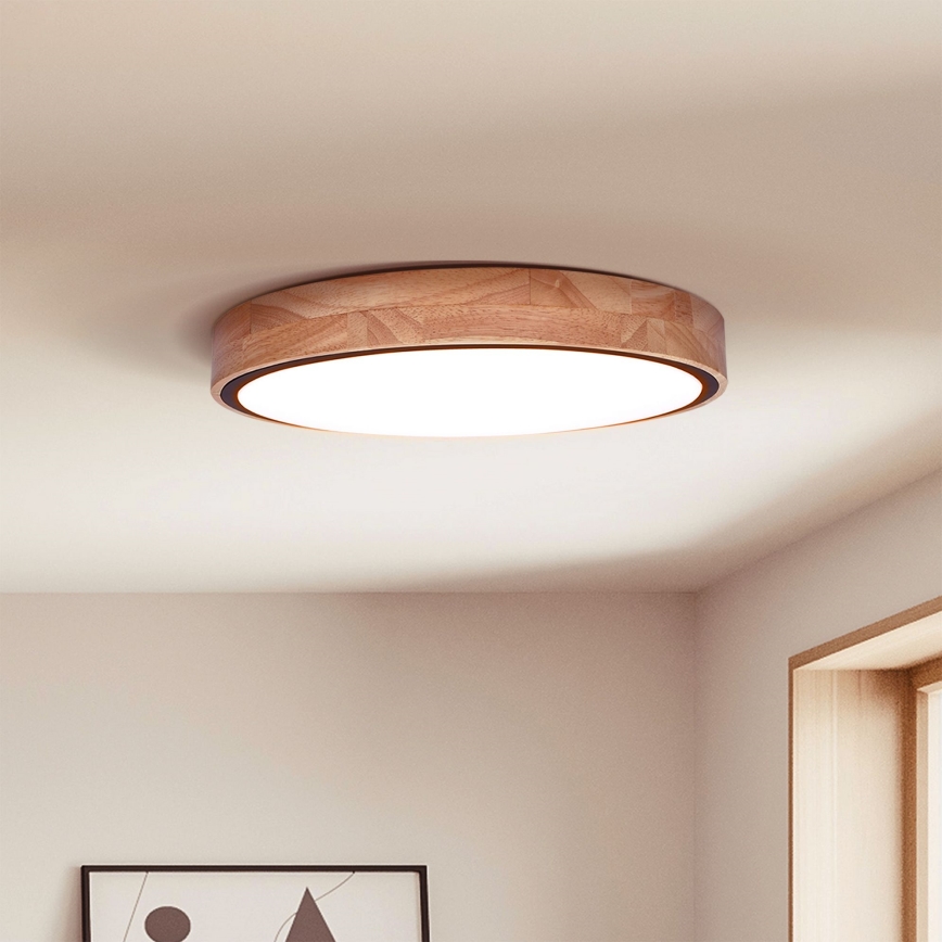 Brilagi - himmennettävä LED-kattovalaisin GLORIA LED/48W/230V 3000-6500K tammi, halkaisija 40 cm + kaukosäädin