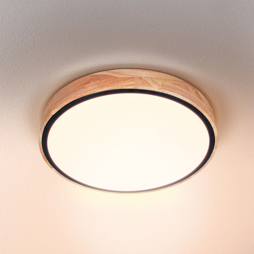 Brilagi - himmennettävä LED-kattovalaisin GLORIA LED/48W/230V 3000-6500K tammi, halkaisija 40 cm + kaukosäädin