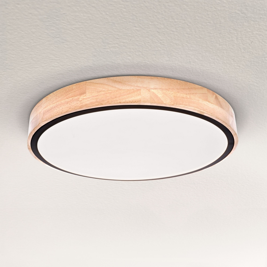 Brilagi - himmennettävä LED-kattovalaisin GLORIA LED/48W/230V 3000-6500K tammi, halkaisija 40 cm + kaukosäädin