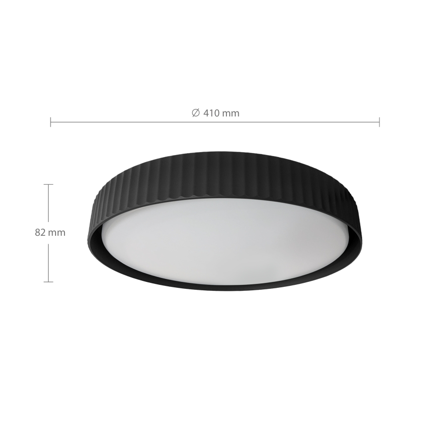 Brilagi - himmennettävä LED-kattovalaisin LUCIA LED/48W/230V 3000-6500K, Ø 41 cm, musta + kaukosäädin