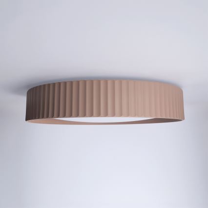 Brilagi - Himennettävä LED-kattovalaisin LUCIA, 48 W, 230 V, 3000–6500 K, Ø 41 cm, ruskeanharmaa (taupe) + kaukosäädin
