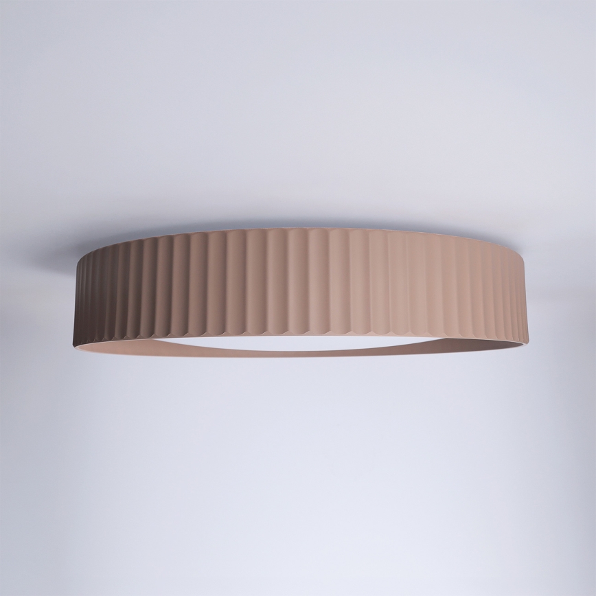 Brilagi - Himennettävä LED-kattovalaisin LUCIA, 48 W, 230 V, 3000–6500 K, Ø 41 cm, ruskeanharmaa (taupe) + kaukosäädin