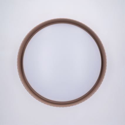 Brilagi - Himennettävä LED-kattovalaisin LUCIA, 48 W, 230 V, 3000–6500 K, Ø 41 cm, ruskeanharmaa (taupe) + kaukosäädin