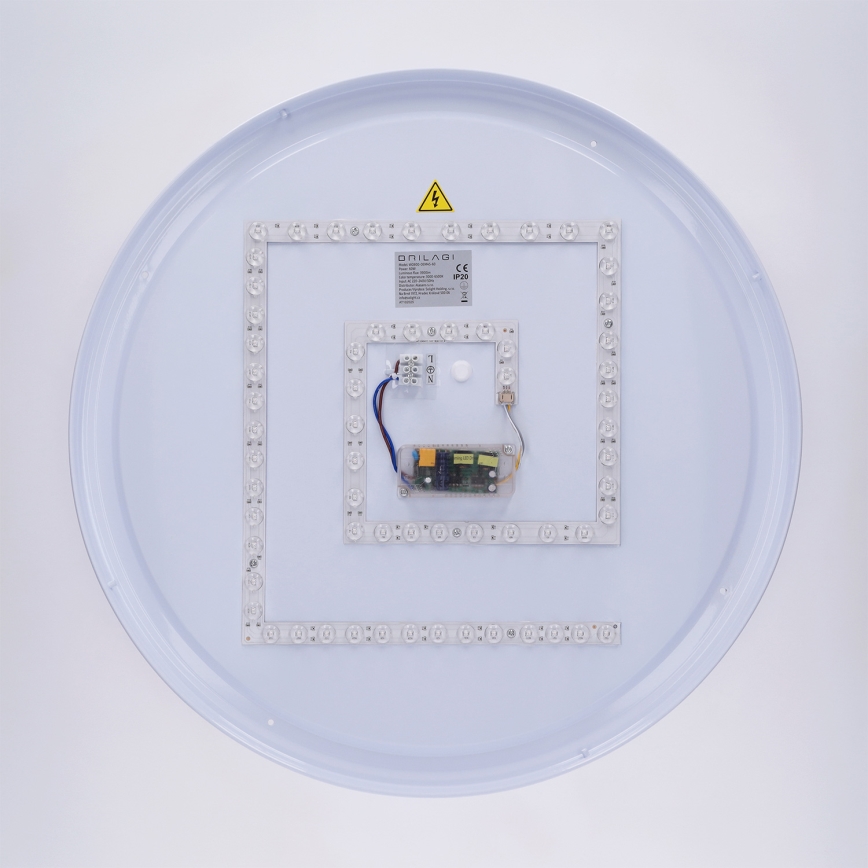 Brilagi - LUCIA himmennettävä LED-kattovalaisin LED/60W/230V 3000-6500K, halkaisija 59 cm, musta + kaukosäädin