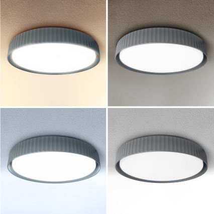 Brilagi - LED-himmennettävä kattovalaisin LUCIA LED/60W/230V 3000-6500K Ø 59 cm harmaa + kaukosäädin