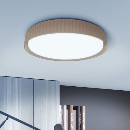 Brilagi - LED-himmennettävä kattovalaisin LUCIA LED/60W/230V 3000–6500K Ø 59 cm ruskea + kaukosäädin