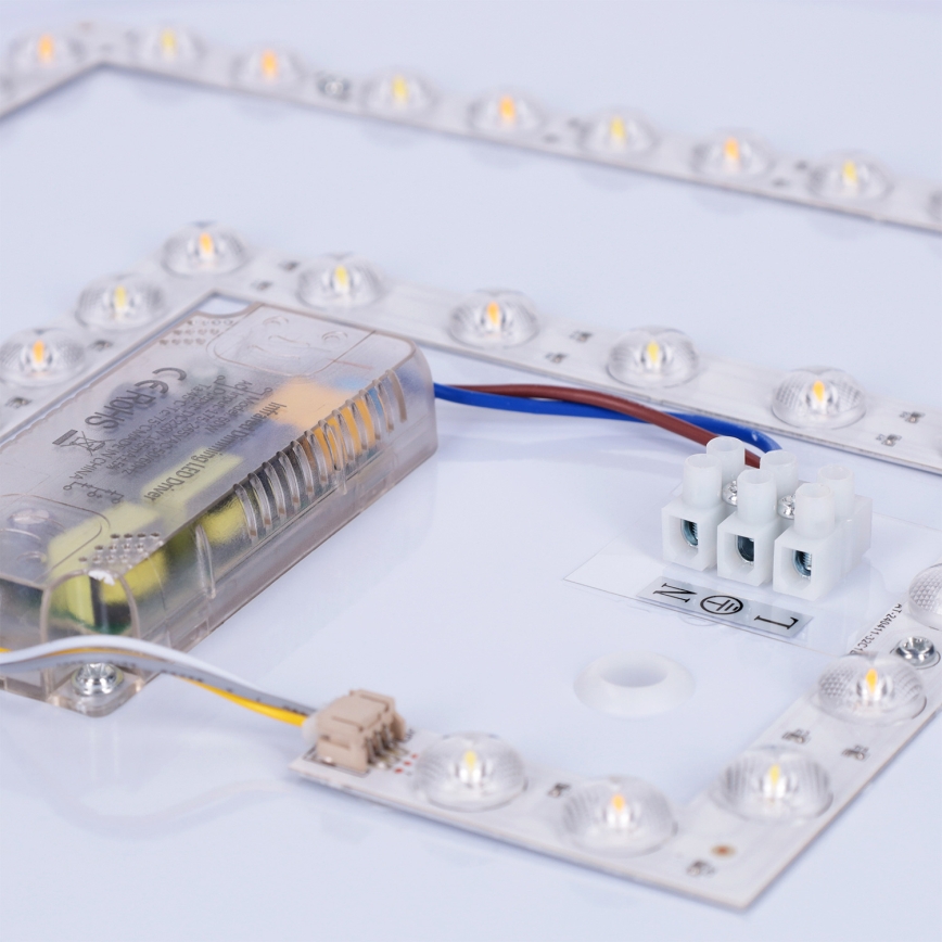 Brilagi - LED-himmennettävä kattovalaisin LUCIA LED/60W/230V 3000–6500K Ø 59 cm ruskea + kaukosäädin