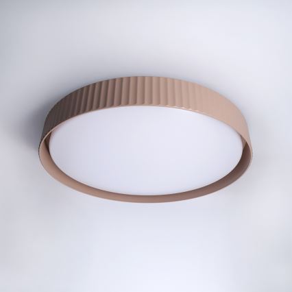 Brilagi - LED-himmennettävä kattovalaisin LUCIA LED/60W/230V 3000–6500K Ø 59 cm ruskea + kaukosäädin
