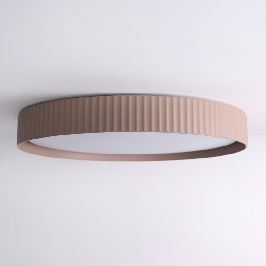 Brilagi - LED-himmennettävä kattovalaisin LUCIA LED/60W/230V 3000–6500K Ø 59 cm ruskea + kaukosäädin