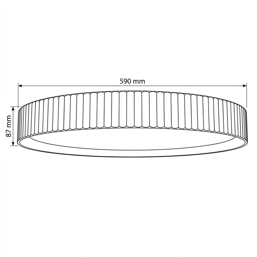 Brilagi - LED-himmennettävä kattovalaisin LUCIA LED/60W/230V 3000–6500K Ø 59 cm ruskea + kaukosäädin