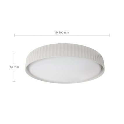 Brilagi - Himennettävä LED-kattovalaisin LUCIA LED/60W/230V 3000-6500K halkaisija 59 cm valkoinen + kaukosäädin