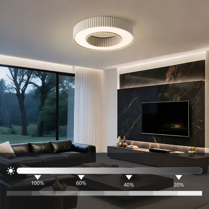 Brilagi - Himmennettävä LED-kattovalaisin LUMIX LED/48W/230V 3000-6000K beige halkaisija 50 cm + kaukosäädin