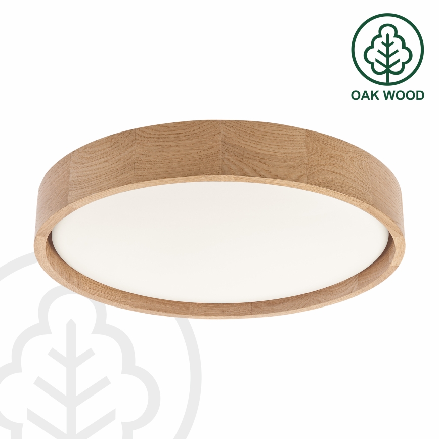 Brilagi - LED-himmennettävä kattovalaisin MANAROLA SMART LED/24W/230V 3000-6000K Wi-Fi Tuya Beacon halkaisija 41 cm tammi + kaukosäädin