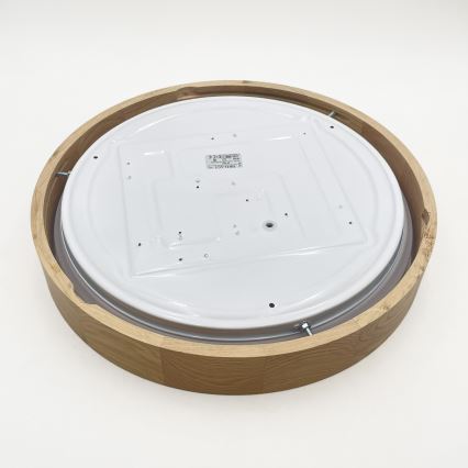 Brilagi - LED-himmennettävä kattovalaisin MANAROLA SMART LED/24W/230V 3000-6000K Wi-Fi Tuya Beacon halkaisija 41 cm tammi + kaukosäädin