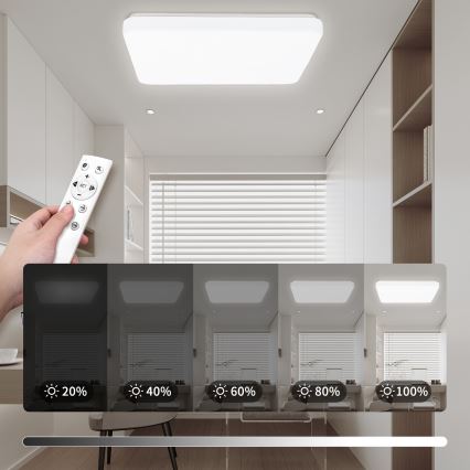 Brilagi - MILKY WAY himmennettävä LED-kattovalaisin LED/24W/230V 3000-6500K 37x37 cm + kaukosäädin