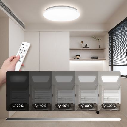 Brilagi - Himmennettävä LED-kattovalaisin MILKY WAY LED/36W/230V 3000-6500K hal. 48 cm + kaukosäädin