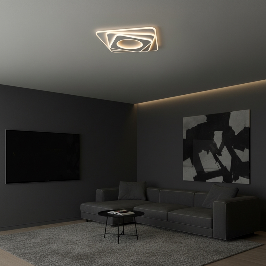 Brilagi - Himmennettävä LED-kattovalaisin MODERN LED/100W/230V 2700-6500K 48x48 cm + kauko-ohjaus