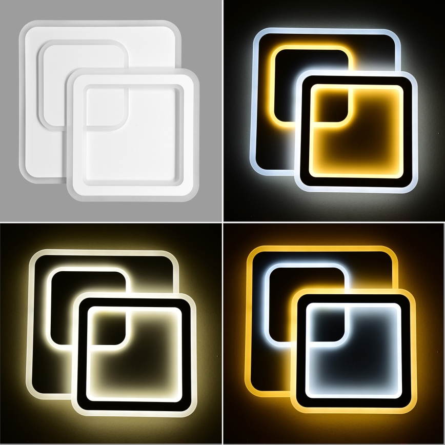 Brilagi - LED himmennettävä kattovalaisin MODERN LED/80W/230V 2700-6500K 52,5x52,5 cm + kaukosäädin