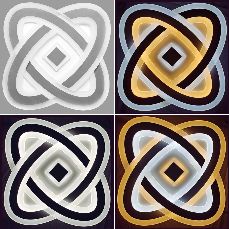 Brilagi - Himmennettävä LED-kattovalaisin MODERN LED/90W/230V 2700-6500K 48x48 cm+ kauko-ohjaus